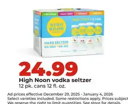 Hy-Vee High Noon vodka seltzer offer
