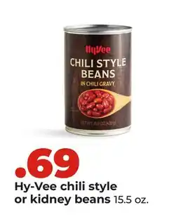 Hy-Vee Hy-Vee chili style or kidney beans offer