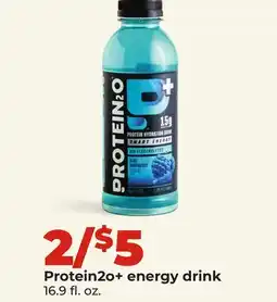 Hy-Vee Protein2o + energy drink offer