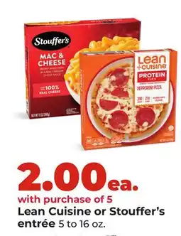 Hy-Vee Lean Cuisine or Stouffer's entrée offer