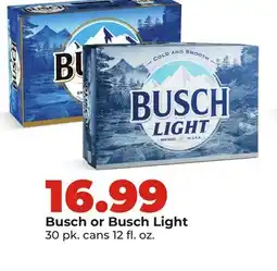 Hy-Vee Busch or Busch Light offer