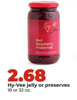 Hy-Vee Hy-Vee jelly or preserves offer