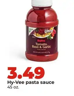 Hy-Vee Hy-Vee pasta sauce offer