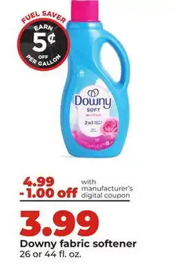 Hy-Vee Downy fabric softener offer