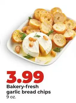 Hy-Vee Bakery-fresh garlic bread chips offer