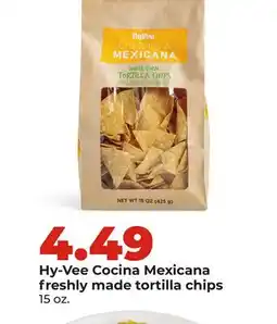 Hy-Vee Hy-Vee Cocina Mexicana freshly made tortilla chips offer