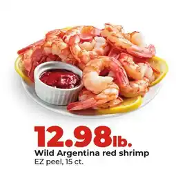 Hy-Vee Wild Argentina red shrimp offer