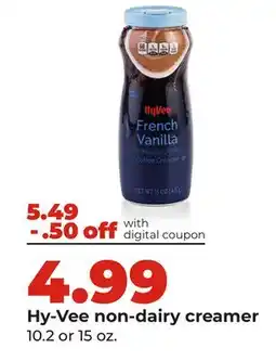 Hy-Vee Hy-Vee non-dairy creamer offer