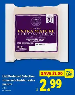 Lidl Lidl Preferred Selection somerset cheddar, extra mature offer