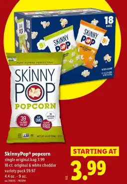 Lidl SkinnyPop popcorn offer