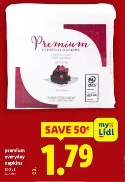 Lidl Premium everyday napkins offer