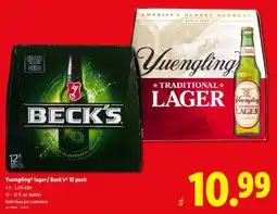 Lidl Yuengling lager Beck's offer