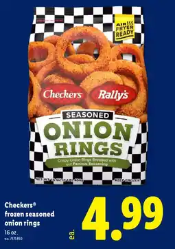 Lidl Checkers frozen seasoned onion rings offer