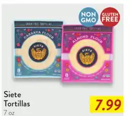 Fresh Thyme Siete Tortillas offer