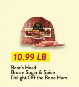 Fresh Thyme Boar's Head Brown Sugar & Spice Delight Off the Bone Ham offer