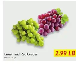 Fresh Thyme Green and Red Grapes offer