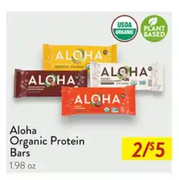 Fresh Thyme Aloha Organic Protein Bars offer