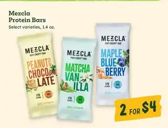 Sprouts Farmers Market Mezcla Protein Bars offer