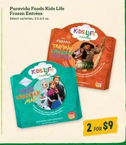 Sprouts Farmers Market Puravida Foods Kids Life Frozen Entrées offer