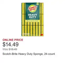 Costco Scotch-Brite Heavy Duty Sponge, 24-count offer