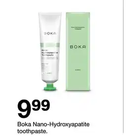 Target Boka Nano-Hydroxyapatite toothpaste offer