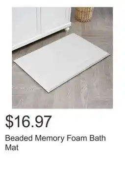 Costco Beaded Memory Foam Bath Mat offer