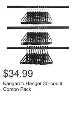 Costco Kangaroo Hanger 30-count Combo Pack offer