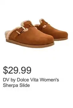 Costco DV by Dolce Vita Women's Sherpa Slide offer