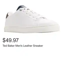 Costco Ted Baker Men's Leather Sneaker offer