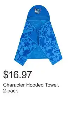 Costco Character Hooded Towel, 2-pack offer