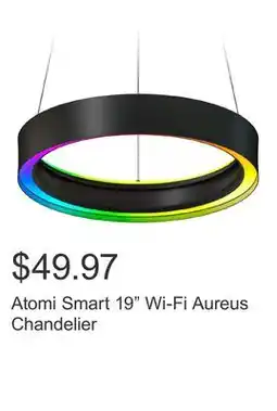 Costco Atomi Smart 19 Wi-Fi Aureus Chandelier offer
