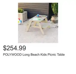 Costco POLYWOOD Long Beach Kids Picnic Table offer