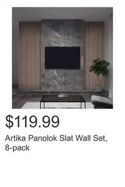 Costco Artika Panolok Slat Wall Set, 8-pack offer