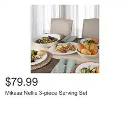 Costco Mikasa Nellie 3-piece Serving Set offer