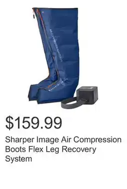 Costco Sharper Image Air Compression Boots Flex Leg Recovery System offer