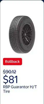 Walmart RBP Guarantor H/T 225/65R17 102T Light Truck Tire offer