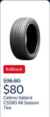 Walmart Celimo Salient CS580 All Season 255/35R19 96Y XL SUV/Crossover Tire offer