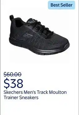 Walmart Skechers Men's Track Moulton Lightweight Memory Foam Trainer Sneakers offer