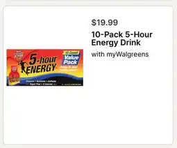 Walgreens 10-Pack 5-Hour Energy Drink offer