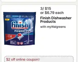 Walgreens Finish Dishwasher Products offer