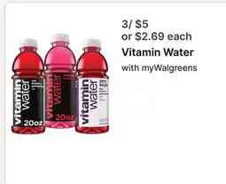 Walgreens Vitamin Water offer