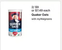 Walgreens Quaker Oats offer