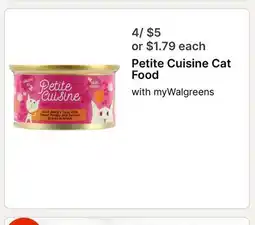 Walgreens Petite Cuisine Cat Food offer