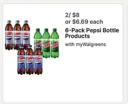 Walgreens 6-Pack Pepsi Bottle Products offer