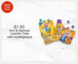 Walgreens Arm & Hammer Laundry Care offer