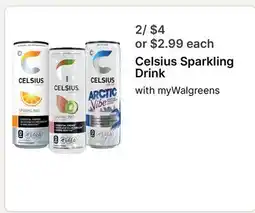 Walgreens Celsius Sparkling Drink offer