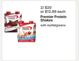 Walgreens Premier Protein Shakes offer