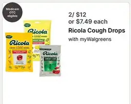 Walgreens Ricola Cough Drops offer