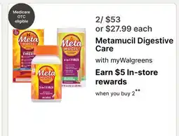 Walgreens Metamucil Digestive Care offer