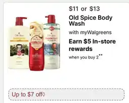 Walgreens Old Spice Body Wash offer